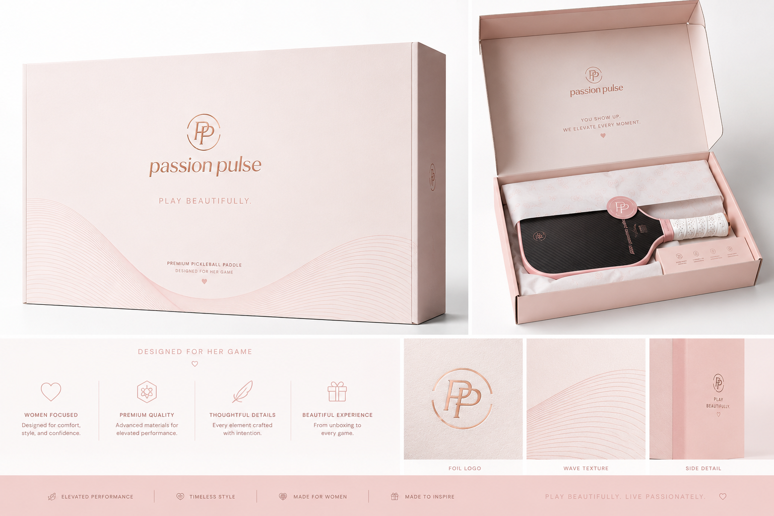 V7 Morandi Pink gift box and premium unboxing presentation